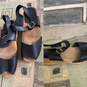 Mia sandal clog, black women’s size Euro 40, US 9